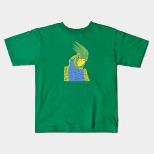 Green parrot Kids T-Shirt